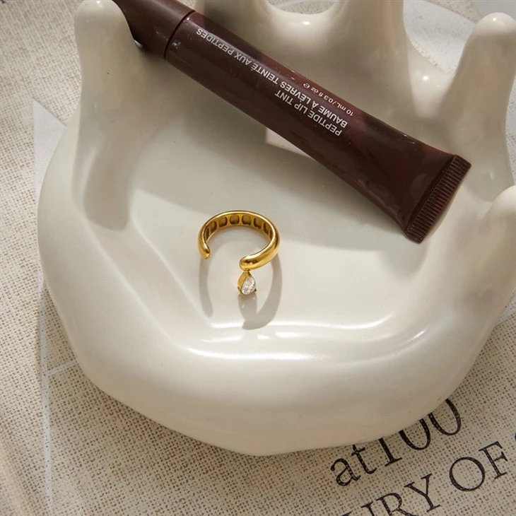 Smooth Thick Open Teardrop Band price