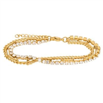 Bracelet chaîne triple épaisseur