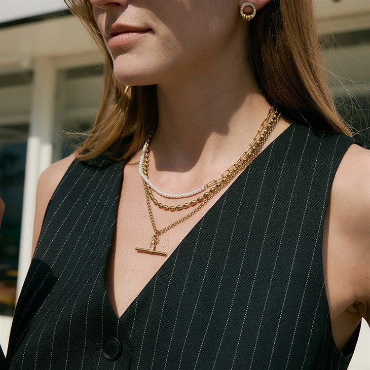 CZ T Bar Necklace best