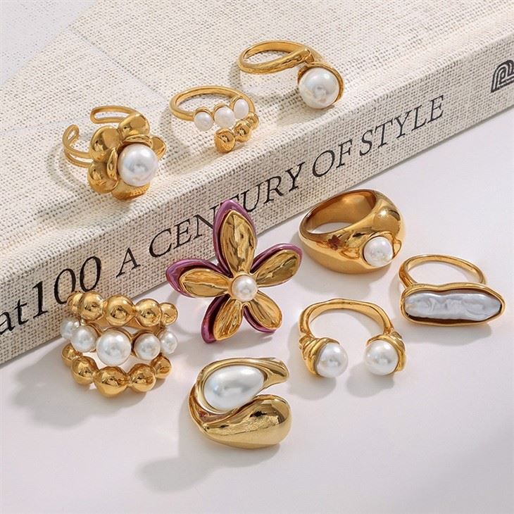 Flower Pearl Ring price