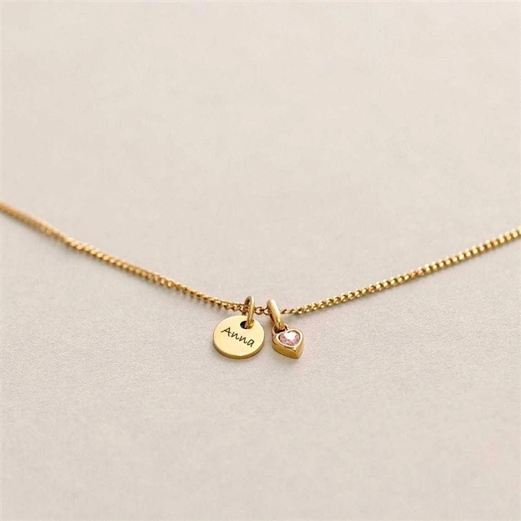Heart Birthstone Pendant Charms high quality