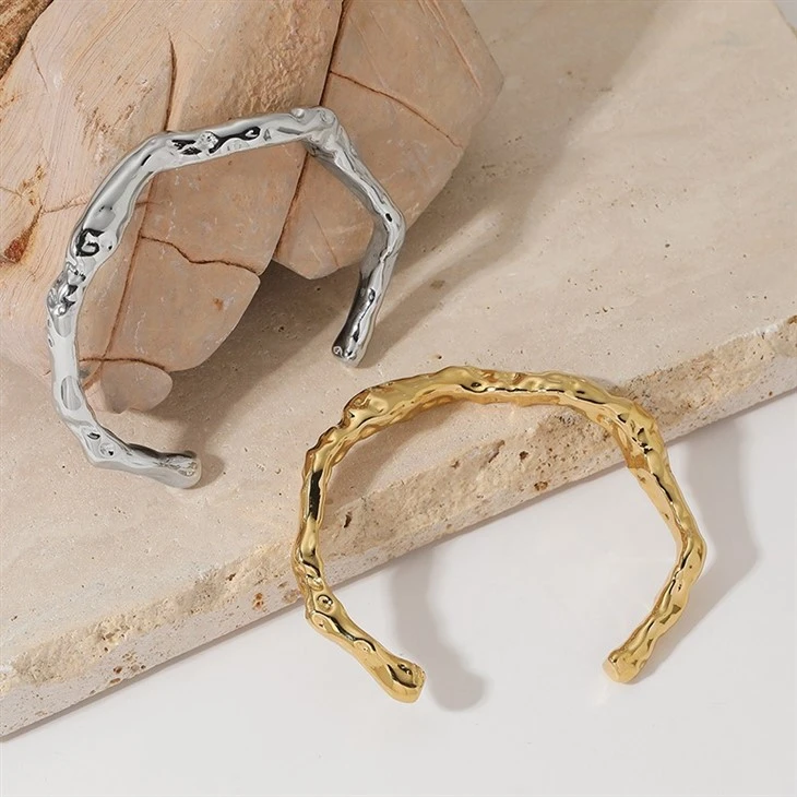 Irregular Textured Open Cuff factory