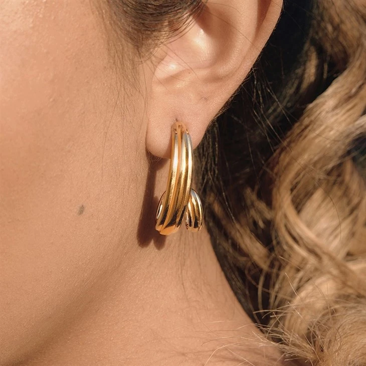 Minimal Spiral Hoops high quality