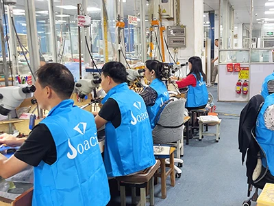 Visite précieuse : un client de Mongolie visite une usine de bijoux en argent...