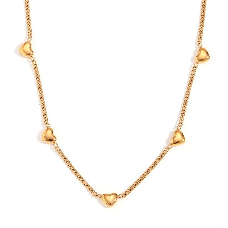 Collier de coeur soufflé