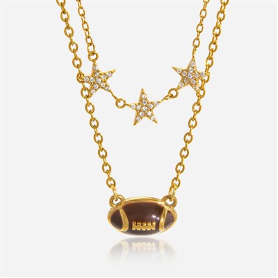 Collier superposé de football américain