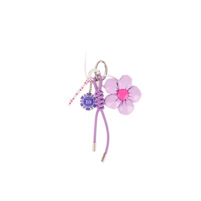 Lanière de blogueur de mode|Breloque fleur et ruban 3D pour sac