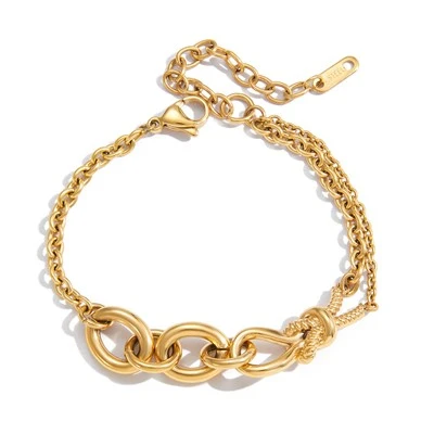 Bracelet chaîne à nœud