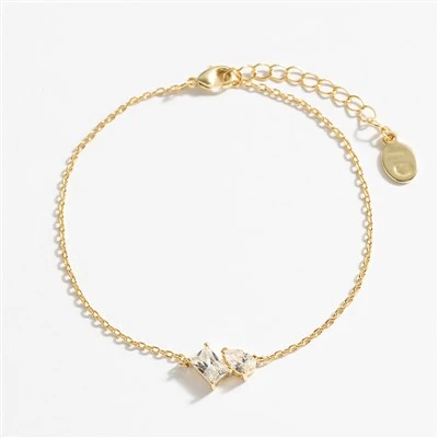 Bracelet CZ poire carrée