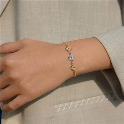 Bracelet Zircon Triple Soleil