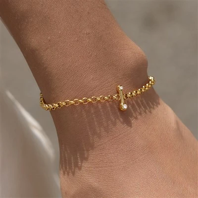 Bracelet à deux barres CZ