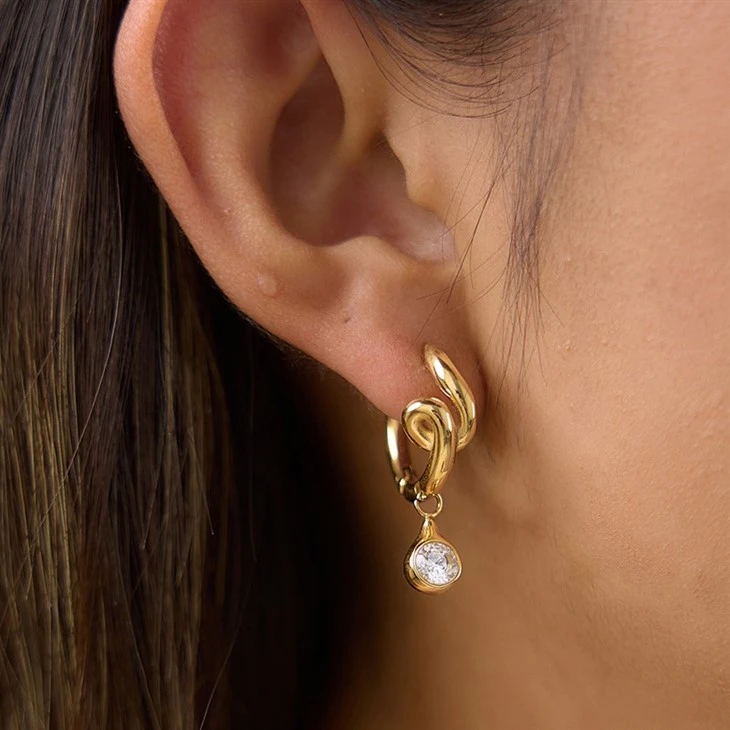 Twist Teardrop Hoops factory